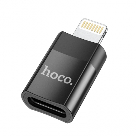HOCO UA17 Lightning(Male) to Type-C(Female) USB 2.0 Adapter Black