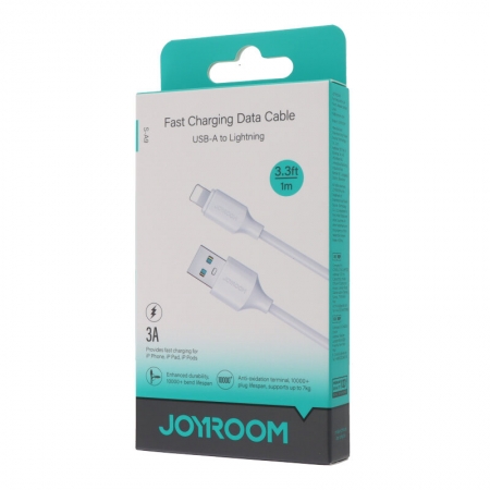 JOYROOM S-UL012A9 1M 3A Lightning Charging Data Cable White - Image 2
