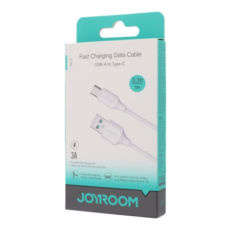 JOYROOM S-UC027A9 1M 3A Type-C Charging Data Cable White - Image 2